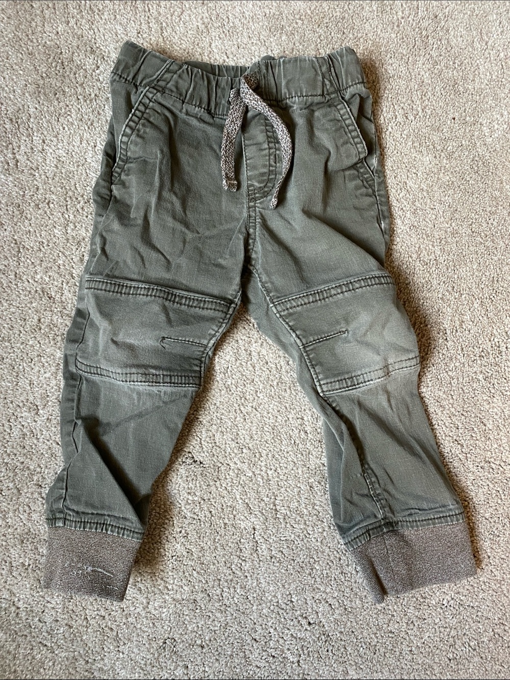 Cat & Jack 2T Green Jogger Pants with Drawstring